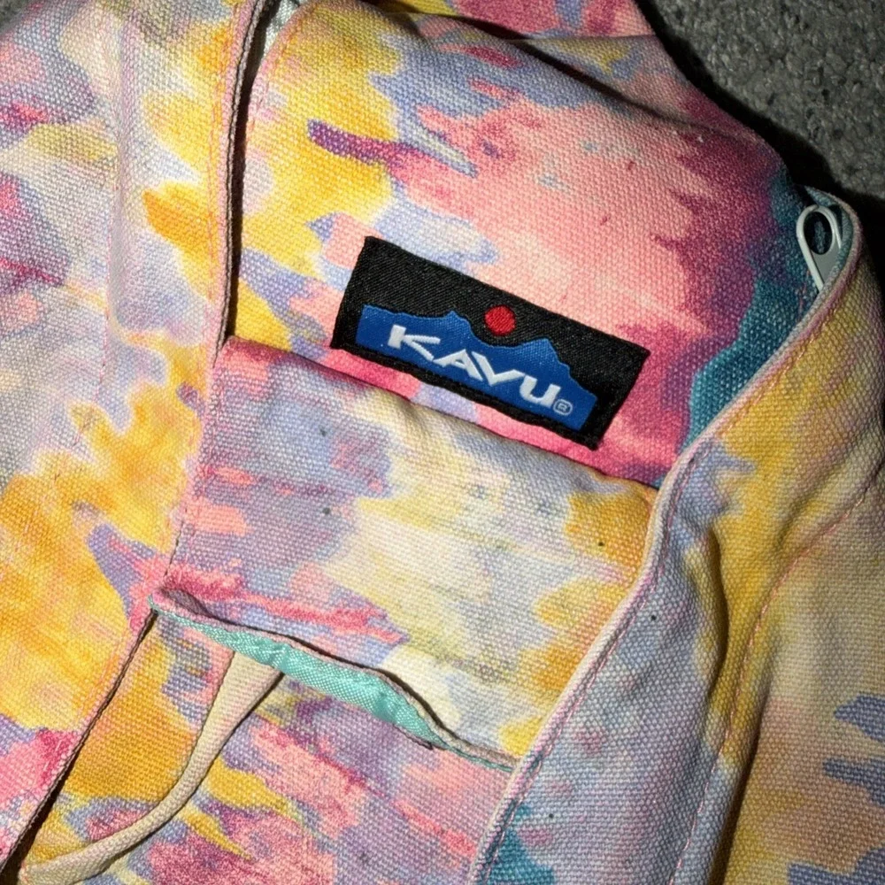 KAVU Rope Sling Crossbody Bag Coastal Tie Dye Outdoor Gorpcore Hike Nature